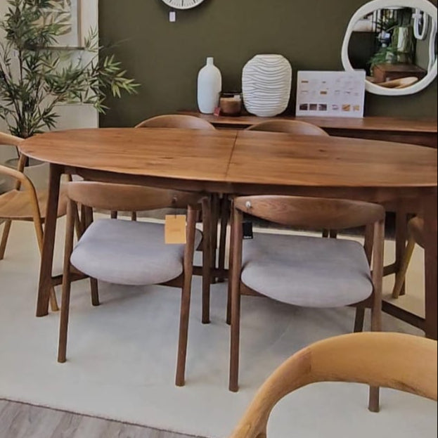 Murray Upholstered Dining Chair Set of 2 Walnut - DINCH - Gallery Direct -