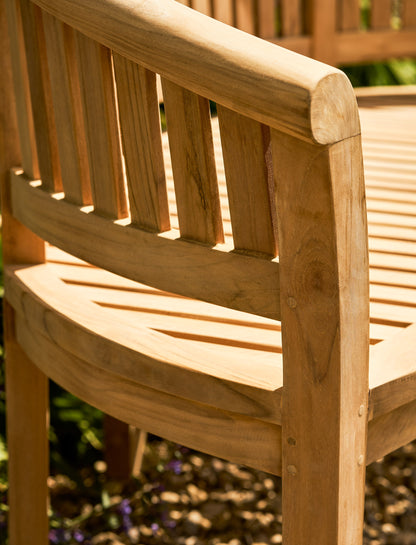 Crummock Teak Bench 3 Seater 160cm