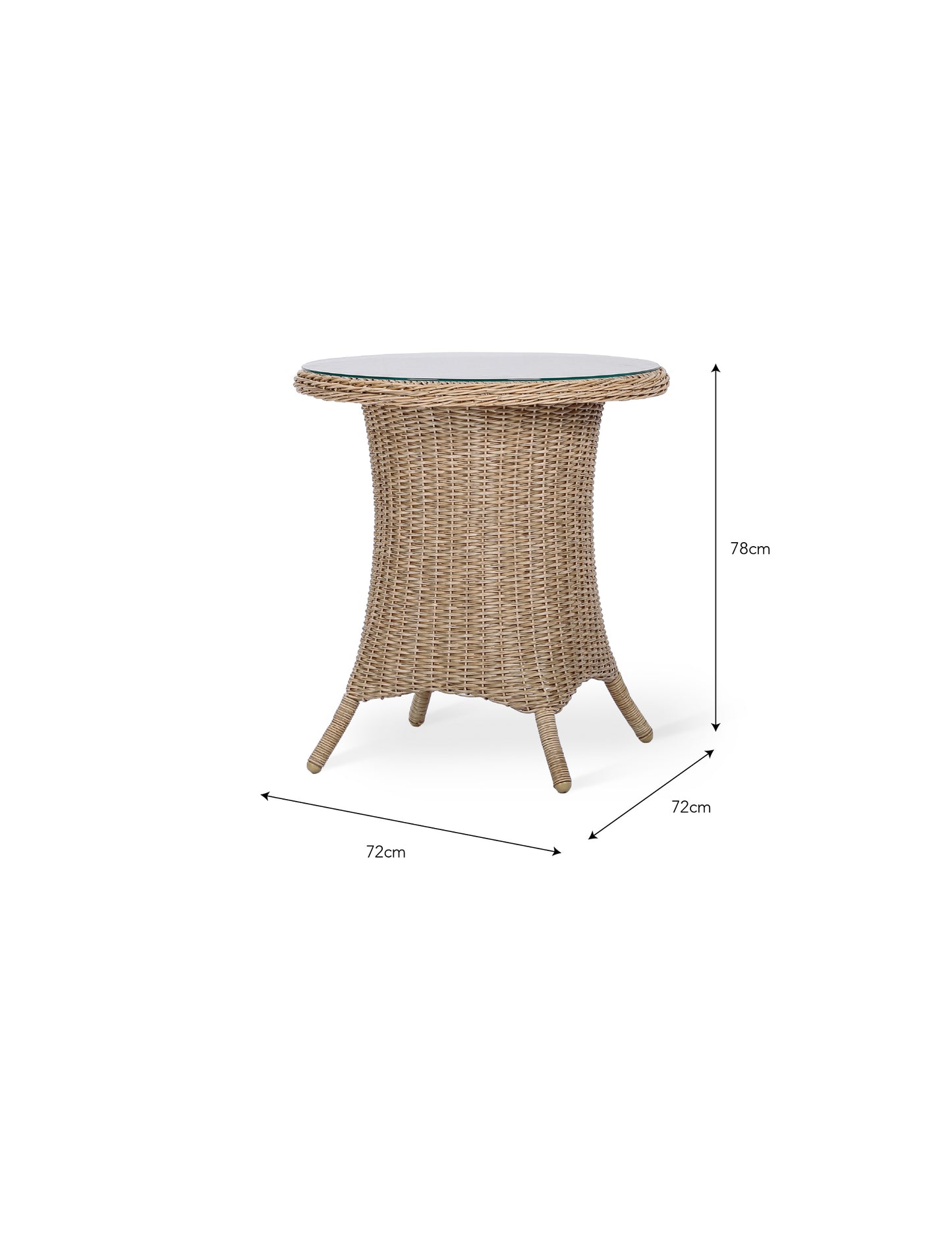 Brayford Bistro Table Natural - Bistro Furniture & Sets - Garden Trading -