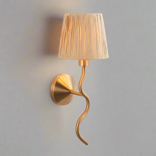 Scribble Wall Light Aged Brass