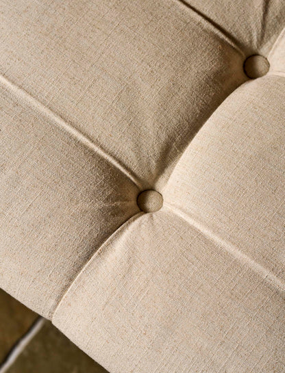 Aldwyn Buttoned Bench Natural
