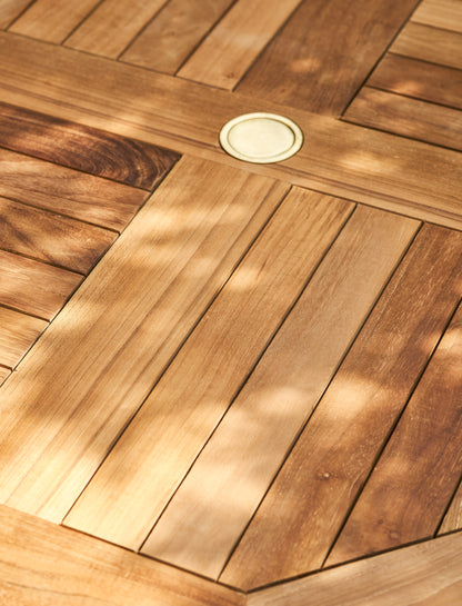 Churn Teak Round Table 100cm