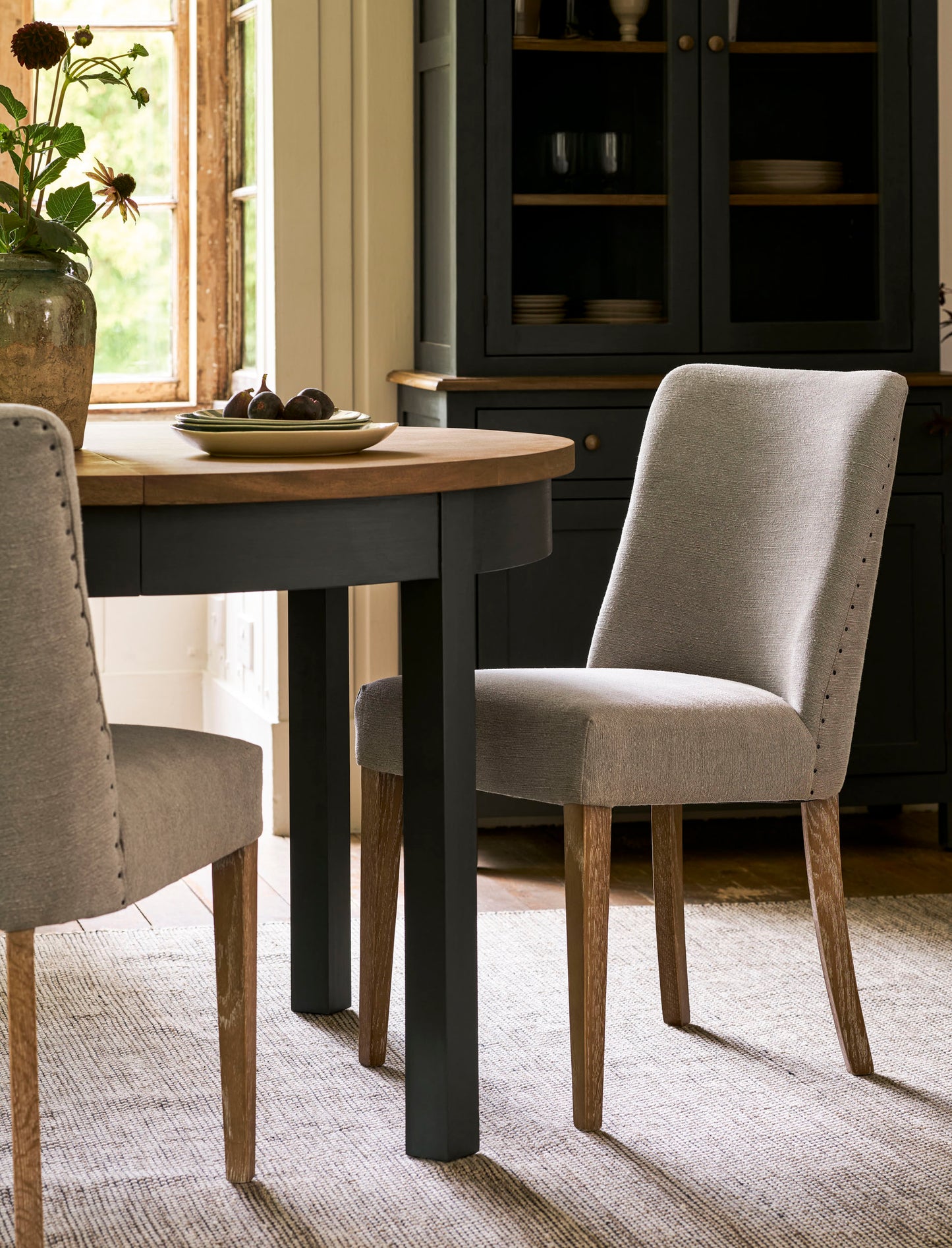 Wraysbury Dining Chair Set of 2 Grey - Dining Chairs & Benches - Garden Trading -