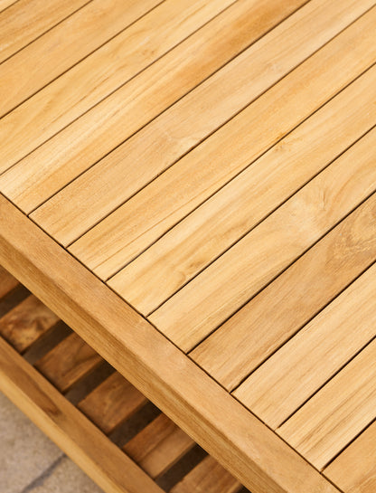 Lutyens Teak Coffee Table 130cm x 60cm - Tables & Sets - Garden Trading -