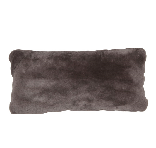 Moccasin Cushion Doublesided Dark Grey Medium
