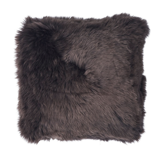 Sheepskin Cushion LW Double-Sided Square Walnut Medium