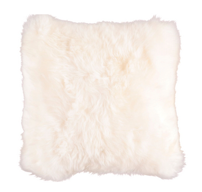 Sheepskin Cushion LW Single-Sided Square Ivory Large