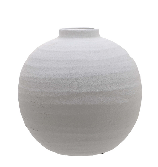 Tobias White Ceramic Vase Medium