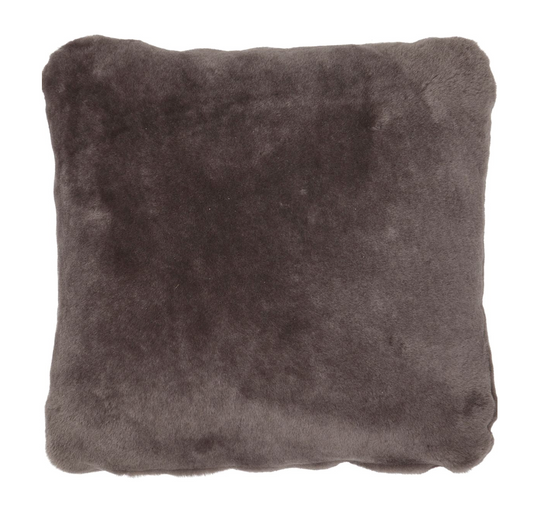 Moccasin Cushion Doublesided Square Dark Grey Medium