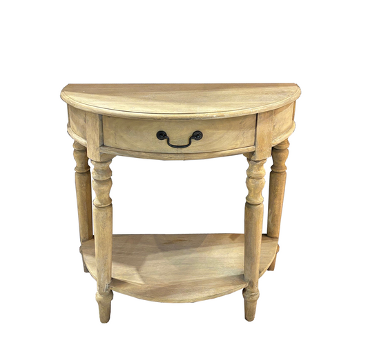 Madelyn Half Moon Console Table