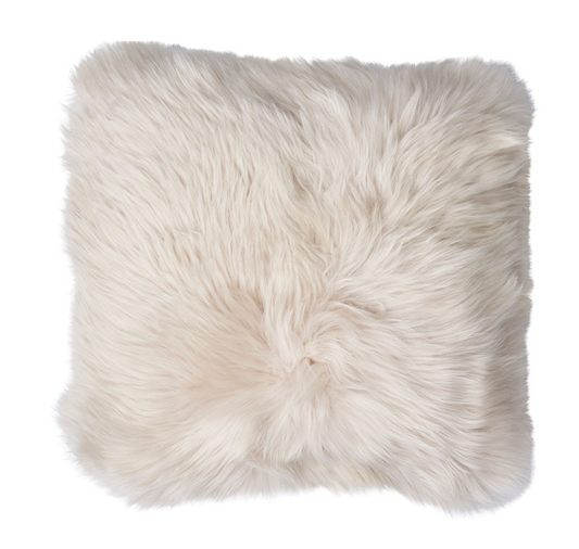 Sheepskin Cushion LW Double-Sided Square Linen Large