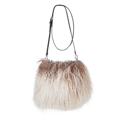 Jasmin Muff Bag Taupe Snow Top