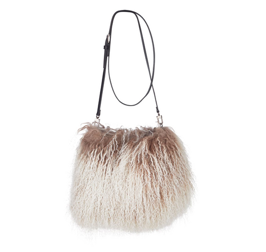 Jasmin Muff Bag Taupe Snow Top