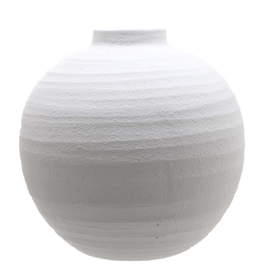 Tobias White Ceramic Vase Large