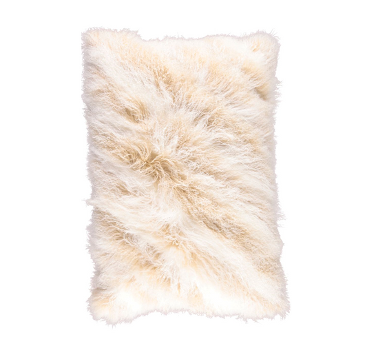 Curly Cushion Arctic Sunrise/Ivory