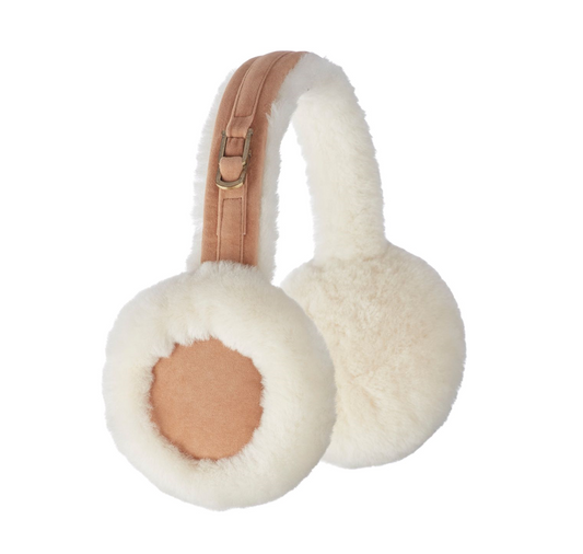 Simone Earmuff White Beige Leather