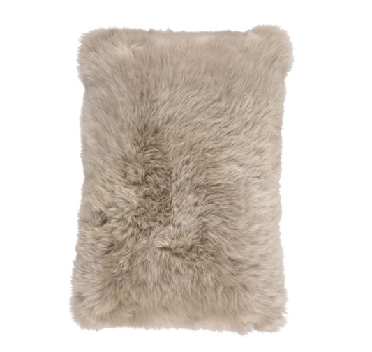Sheepskin Cushion LW Single-Sided Taupe Medium