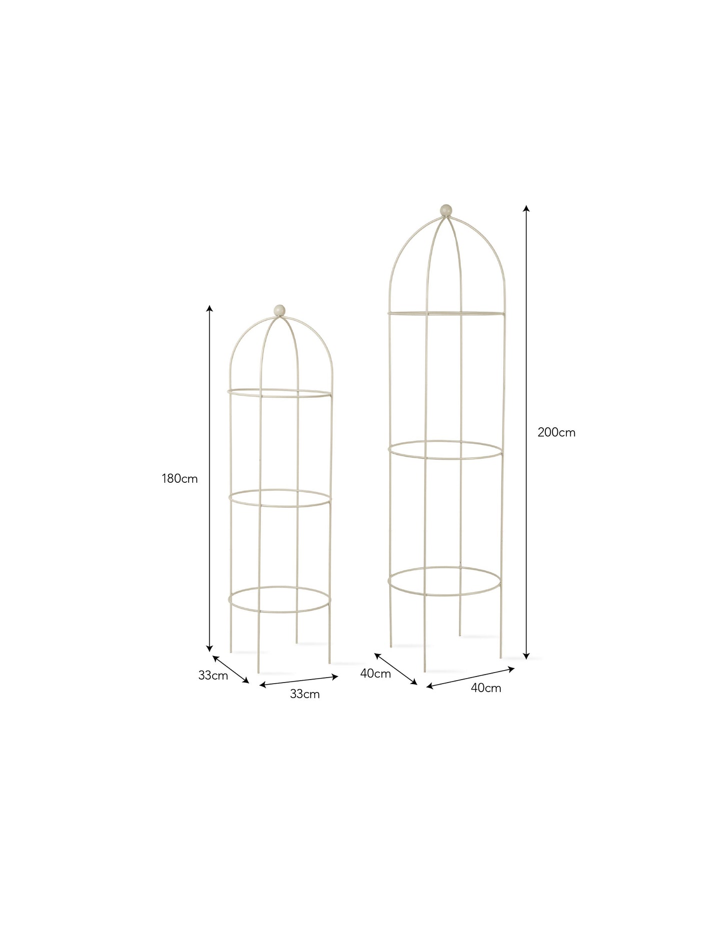 Barrington Obelisk Plant Supports Set of 2 Clay