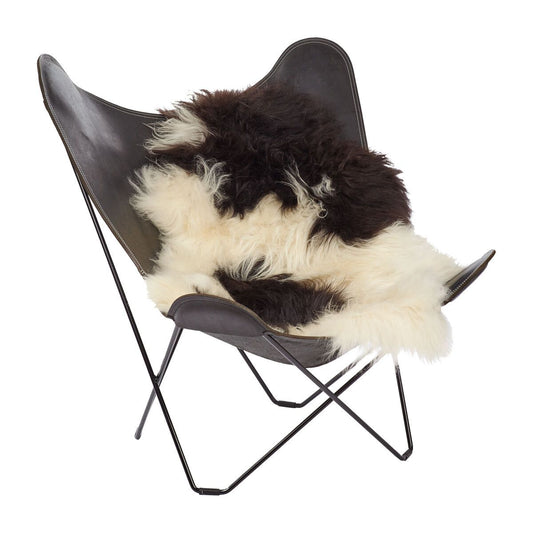 Icelandic Sheepskin Rug/Throw Spotted 90 cm
