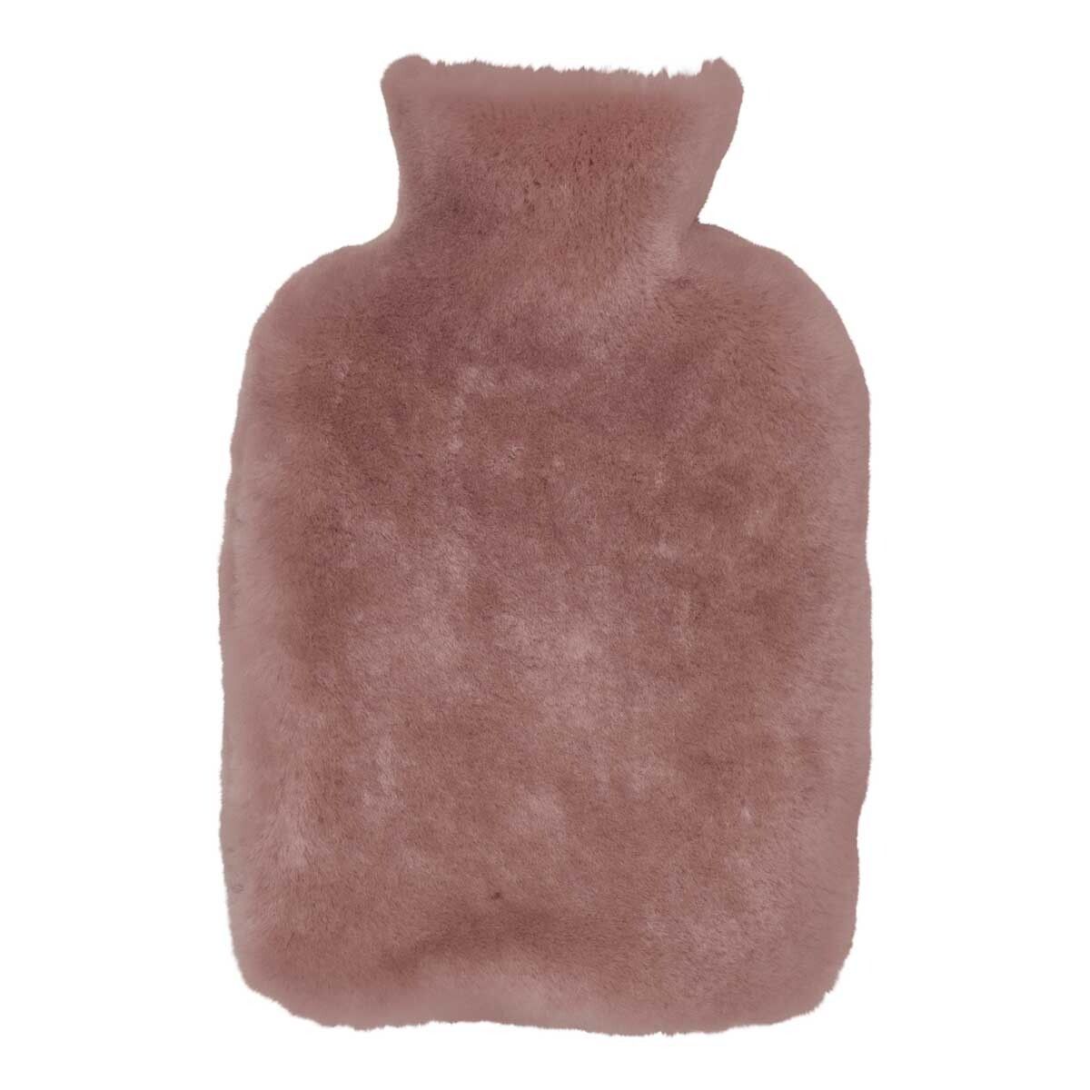 Moccasin Hot Water Bottle Dusky Pink