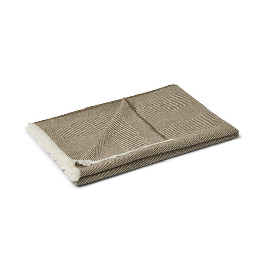 Sidsley Alpaca Wool Throw Olive
