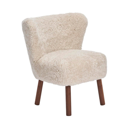 Emily Dining Chair Pearl Walnut Legs