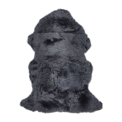 New Zealand Sheepskin Long Wool Rug/Throw Navy