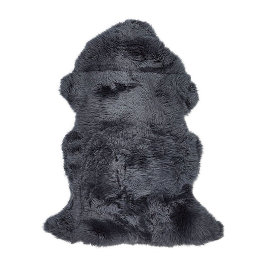 New Zealand Sheepskin Long Wool Rug/Throw Navy