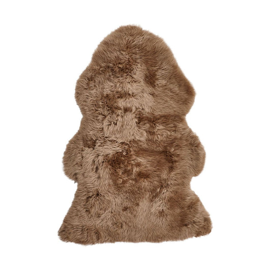 New Zealand Sheepskin Long Wool Rug/Throw Taupe