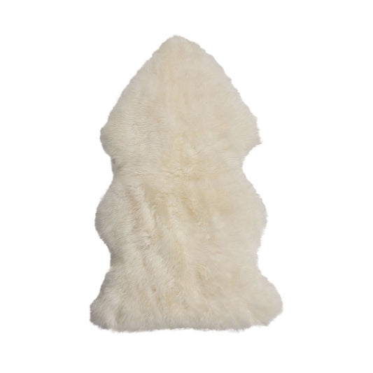 New Zealand Sheepskin Long Wool Rug/Throw Ivory