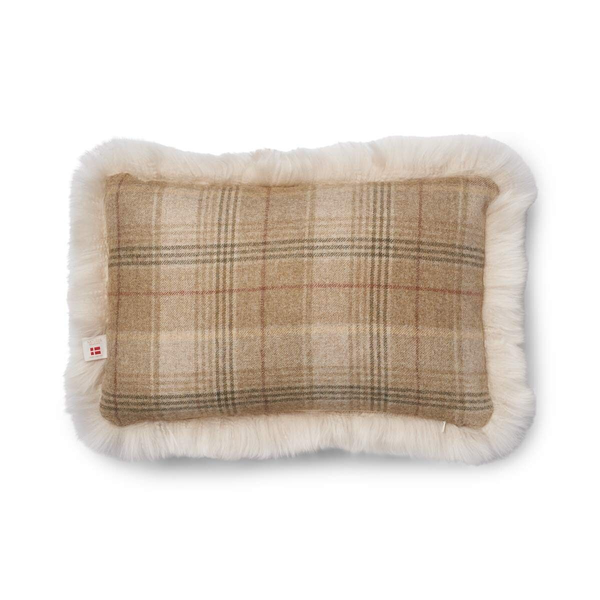 Single Side Long Trim Cushion Sand Beige/Linen Medium