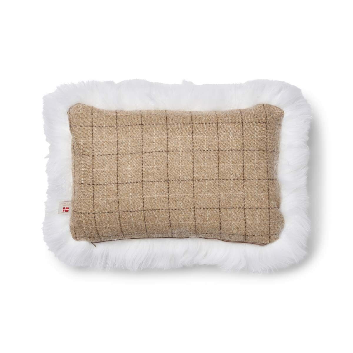 Single Side Long Trim Cushion Oatmeal-Beige/Ivory Medium