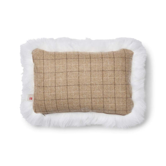 Single Side Long Trim Cushion Oatmeal-Beige/Ivory Medium