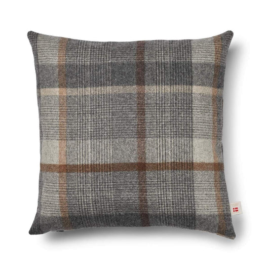 Doublesided Cushion Square Glencheck Grey Large