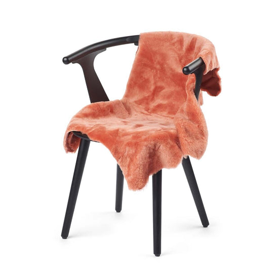 Double Face Sheepskin Rug/Throw Sunbaked 90 x 60cm