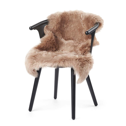 New Zealand Sheepskin Long Wool Rug/Throw Warm Sand