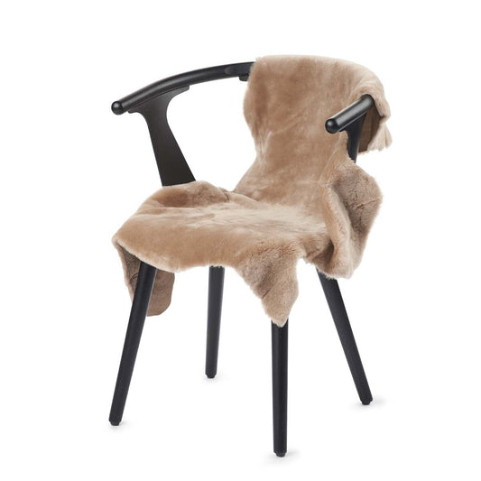 Double Face Sheepskin Rug/Throw Warm Sand 90 x 60cm
