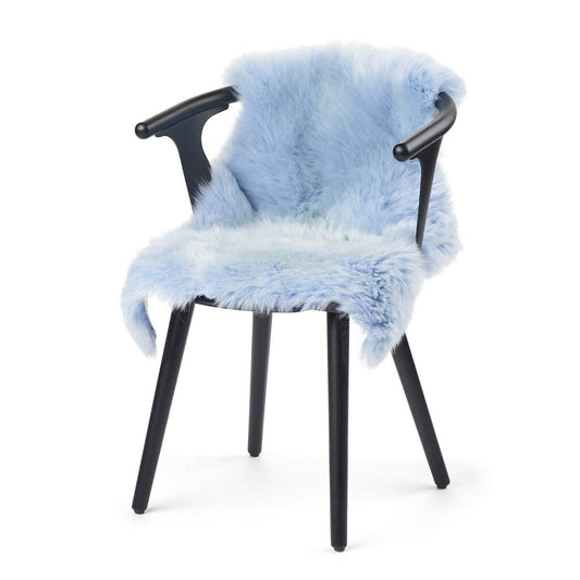 New Zealand Sheepskin Long Wool Rug/Throw Summer Sky