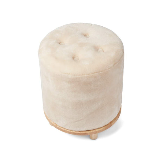 Simon Stool/Pouf Moccasin Natural Oak Legs