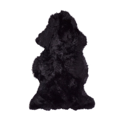 New Zealand Sheepskin Long Wool Rug/Throw Black
