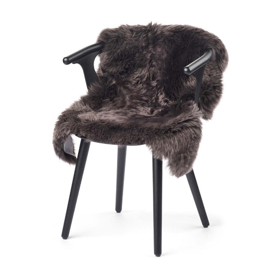 New Zealand Sheepskin Long Wool Rug/Throw Walnut