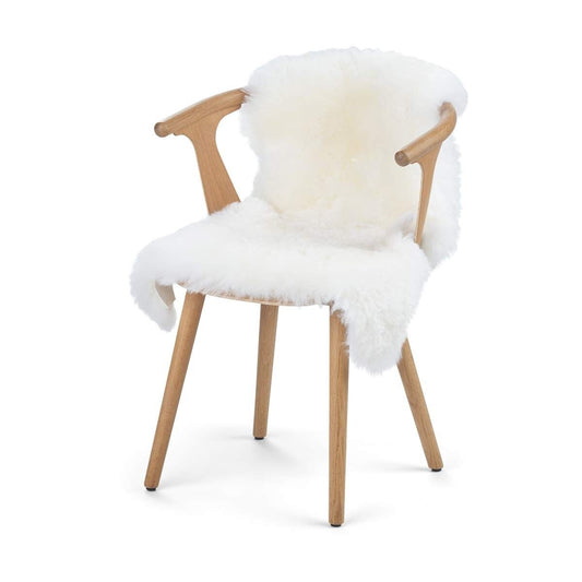UK Sheepskin Rug/Throw Natural Off-White 100-110 cm
