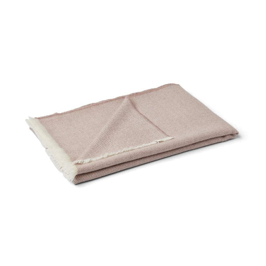 Sidsley Alpaca Wool Throw Dusky Pink