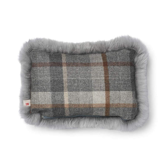 Single Side Long Trim Cushion Glencheck Grey/Light Grey Medium