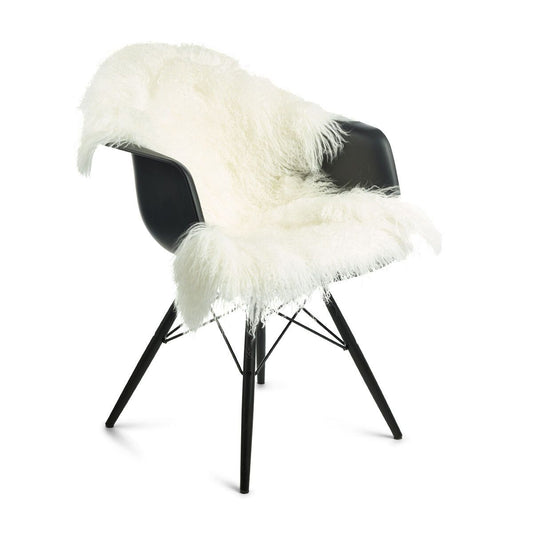 Curly Sheepskin Rug/Throw Ivory Small