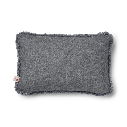 Sheepskin Short Trim Cushion Stone/Light Grey Medium