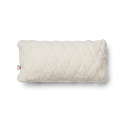 Moccasin Checked Cushion Doublesided White Medium