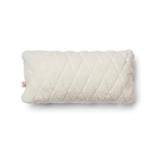 Moccasin Checked Cushion Doublesided White Medium
