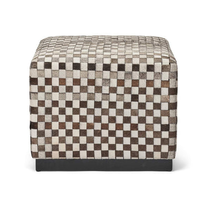 Cow Hide Stool Large