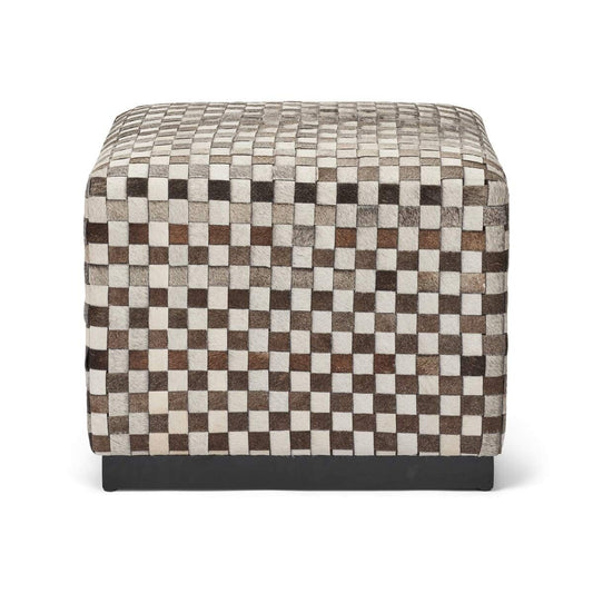 Cow Hide Stool Large